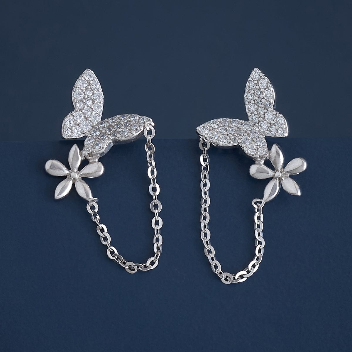 Sterling Silver Stud Earrings Butterfly Shape from Thailand - Little  Butterflies | NOVICA